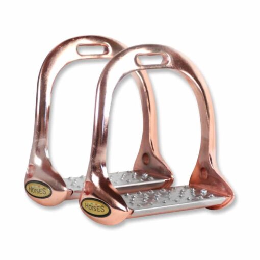 Horses Florenz Aluminium Stirrups Rose Gold