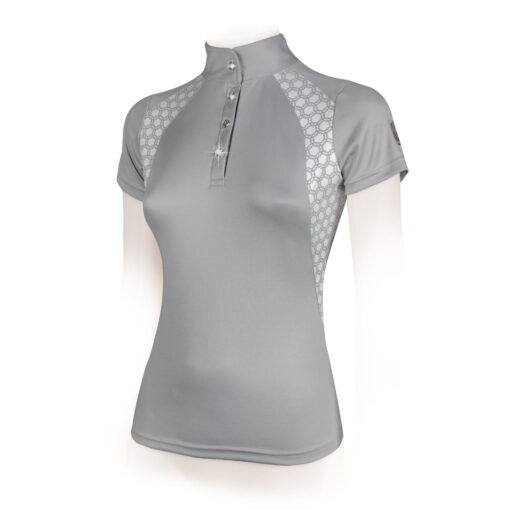 Horses Hexagon Riding Shirt Grey