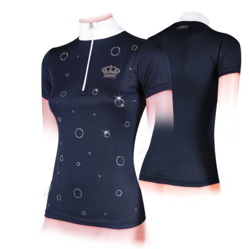 Horses Monique T Shirt Navy Blue Back