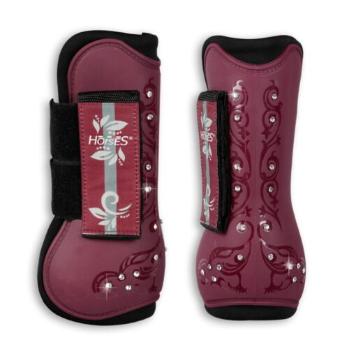 Horses Orchid Tendon Boots 10 Horses Orchid Tendon Boots Burgundy