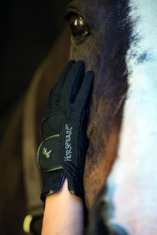 Horseware Competition Gloves 5 orseware Competition Gloves Black
