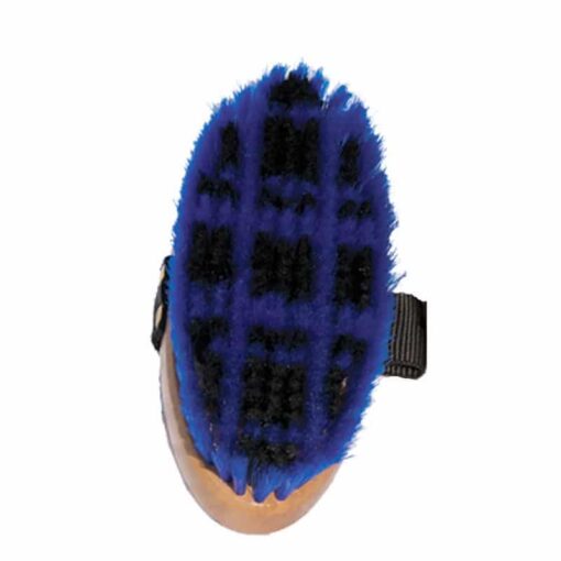Brushes with Check Pattern Large Block 6 Horze Checked Brush Navy