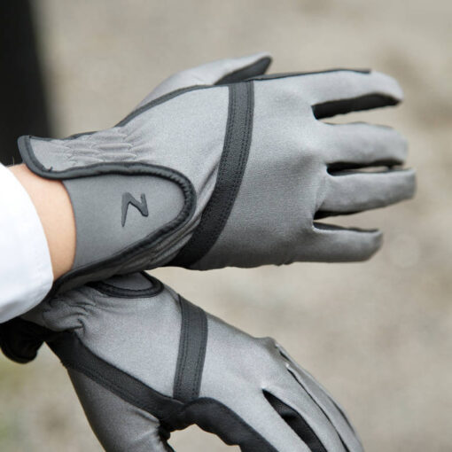 Horze Evelyn Womens Breathable Gloves Steel Grey