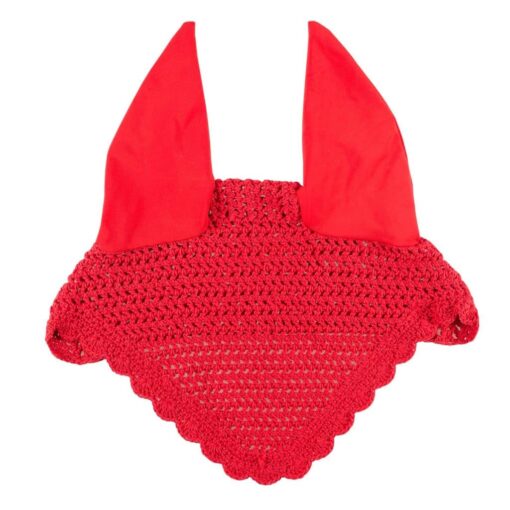 Horze Quintus Ear Net Fire Red