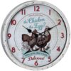 Iron & Glass Chicken Wall Clock 2 Iron & Glass Chicken Wall Clock