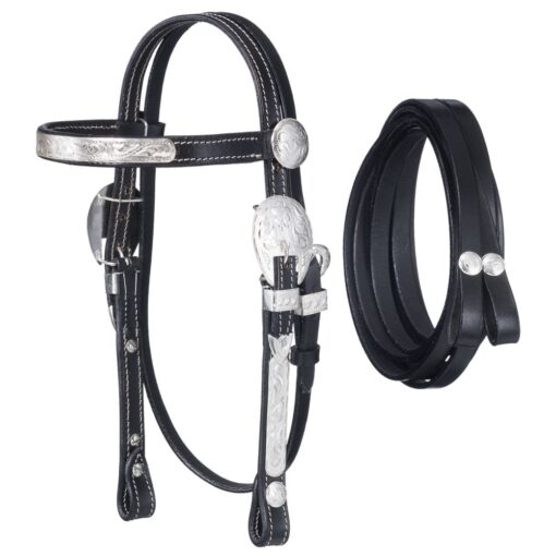 King Series McCoy Mini Browband Headstall with Reins