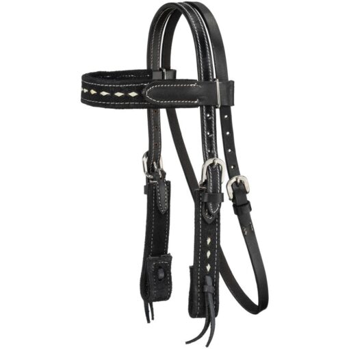 King Series Mini Stratford Browband Headstall Black