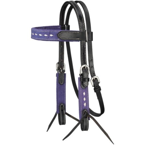 King Series Mini Stratford Browband Headstall Purple 2