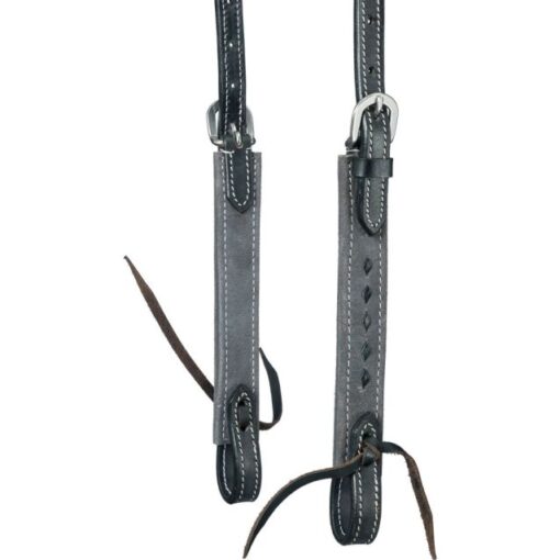 King Series Pony Stratford Browband headstall Grey2