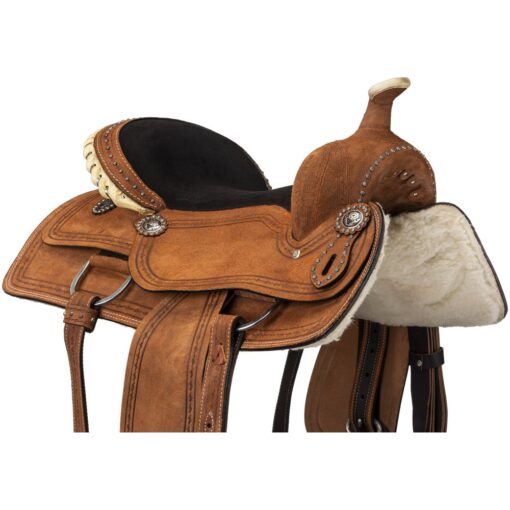 King Series Roughout Saddle with Barbwire Tooling 2