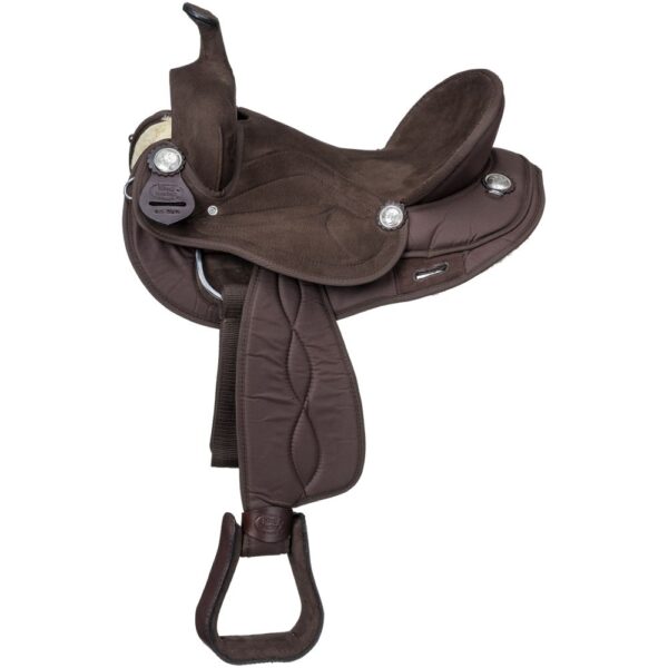 King Series Wide Synthetic Round Skirt Competition Saddle The