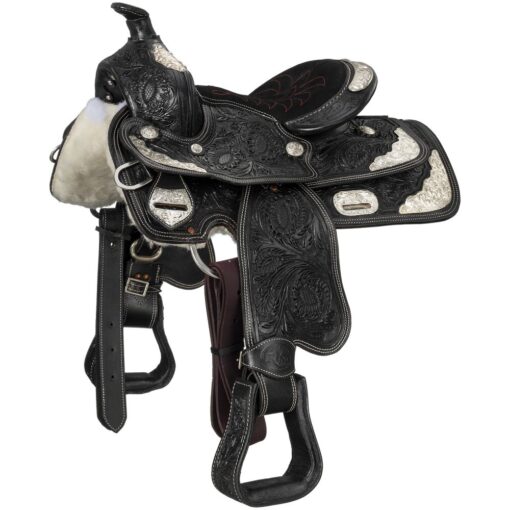 King Series Youth McCoy Trail Saddle with Silver Accents 7 King Series Youth McCoy Trail Saddle with Silver Accents 1