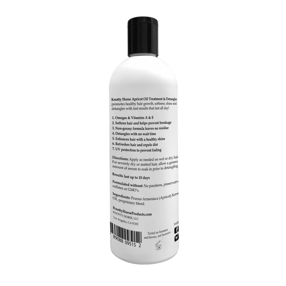 Knotty Horse Apricot Detangler 12 OZ - Image 2