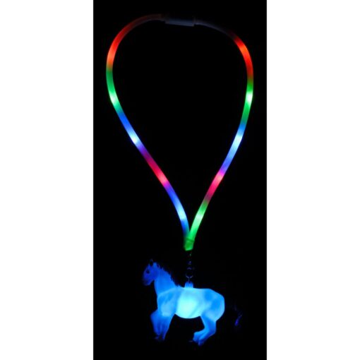 LED White Horse Necklace 1