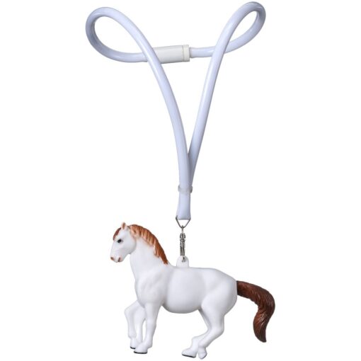 LED White Horse Necklace