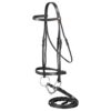 Laced Rein Snaffle Bridle - Cob 1 Laced Rein Snaffle Bridle - Pony