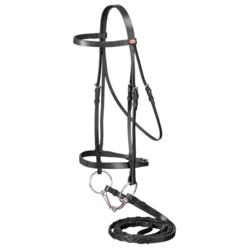 Laced Rein Snaffle Bridle - Pony