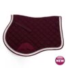 Lami-Cell Starline Saddle Pad - burgundy/white, All Purpose