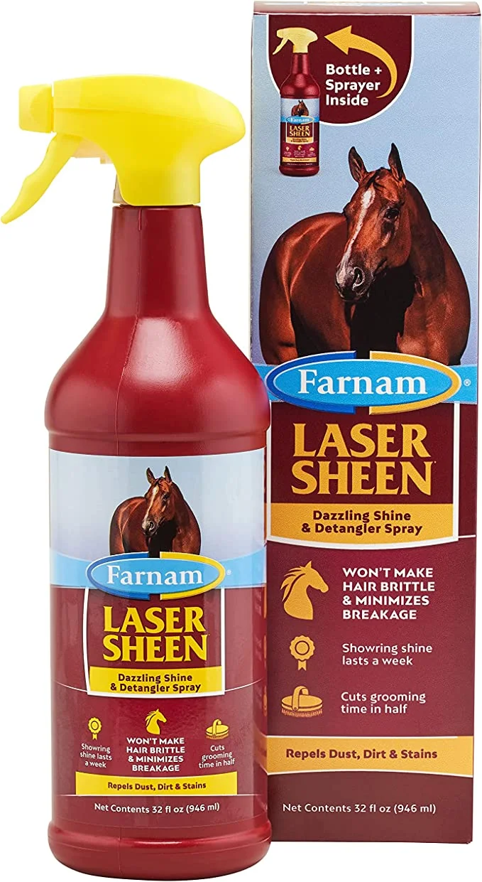 Laser Sheen Shine Detangler Spray 32 oz 3 Laser Sheen