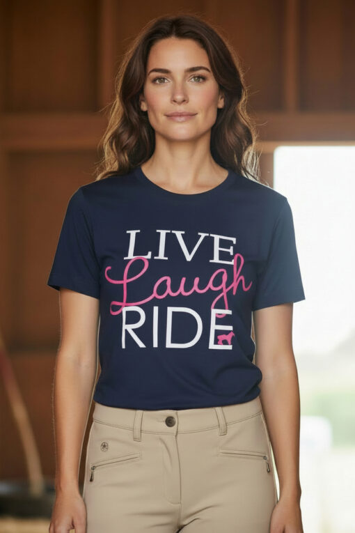 Tee Shirt "Live, Laugh, Ride"