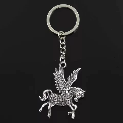 Pegasus Horse Keychain
