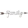 Metal Arrow "Family" Wall Hanging