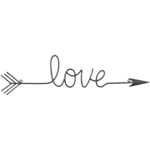 Metal Arrow "Love" Wall Hanging