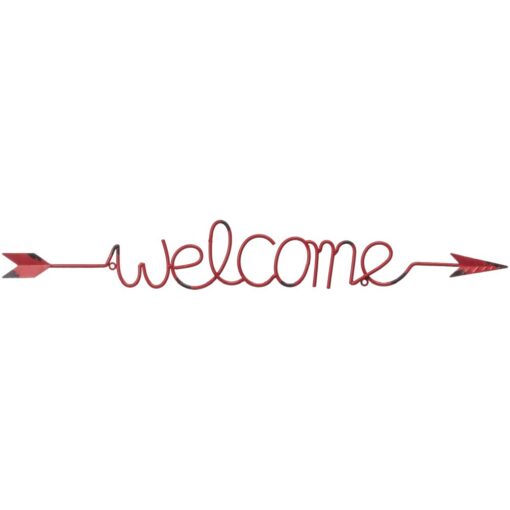 Metal Arrow "Welcome" Wall Hanging