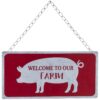 Metal Farm Wall Hanging