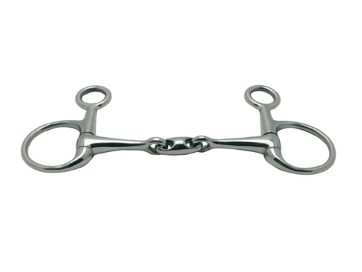 Metalab Baucher Double Jointed, Oval Link Eggbutt Snaffle