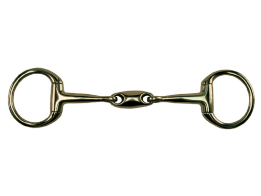 Metalab Cyprium Double Jointed Bradoon With Oval Link Eggbutt Snaffle