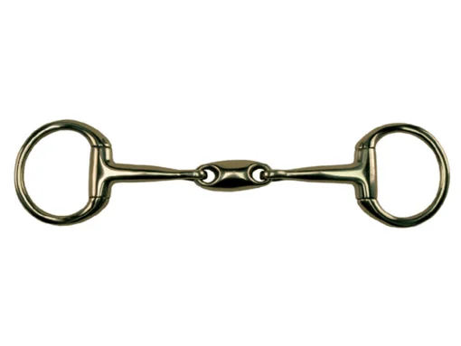 Metalab Cyprium Double Jointed Bradoon With Oval Link Eggbutt Snaffle