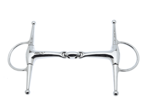 Metalab Double Jointed With Oval Link Full Cheek Snaffle