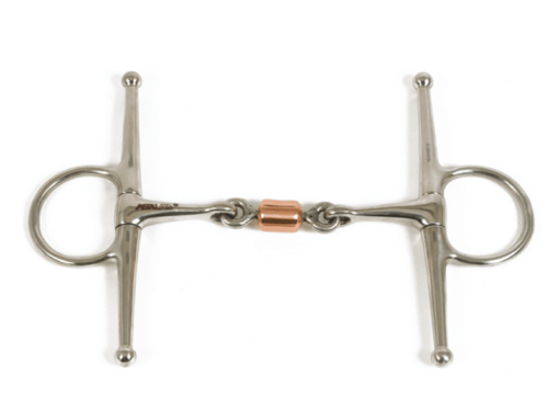 Metalab Double Jointed with Copper Roller Link Full Cheek Snaffle