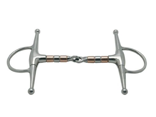 Metalab Jointed Copper Rollers Full Cheek Snaffle