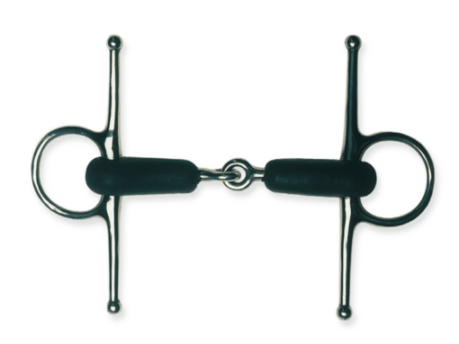 Metalab Jointed Rubber Full Cheek Snaffle