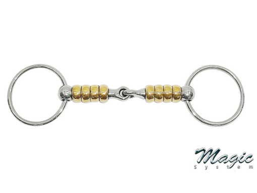 Metalab Magic System Copper, Cherry Roller Loose Ring Snaffle