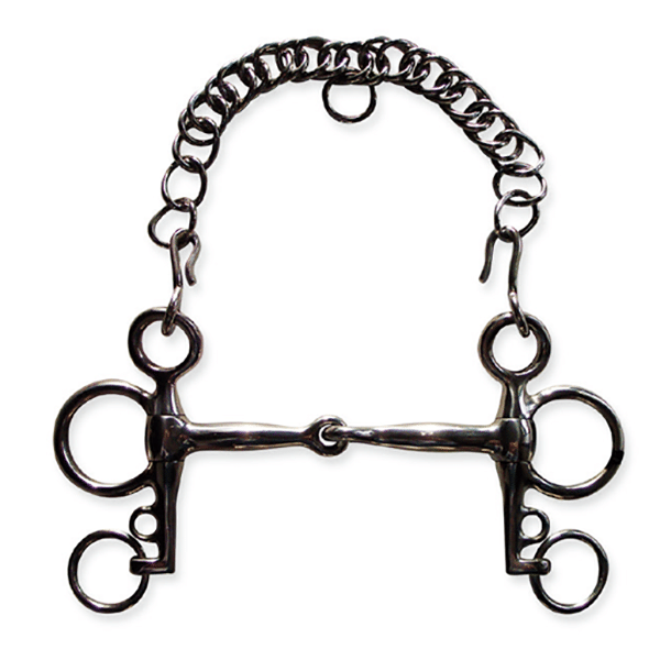 Metalab Double Jointed with Copper Roller Link Full Cheek Snaffle The