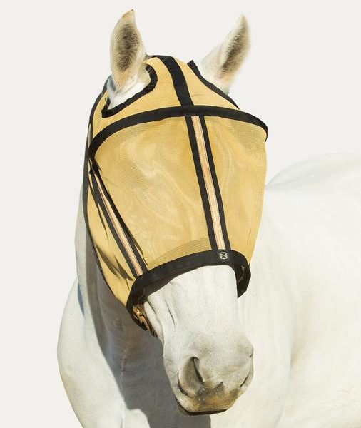 Noble Outfitters Guardman Fly Mask No Ears Gold