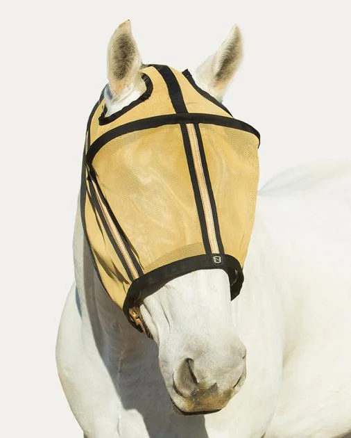 Noble Outfitters Guardman Fly Mask No Ears Gold