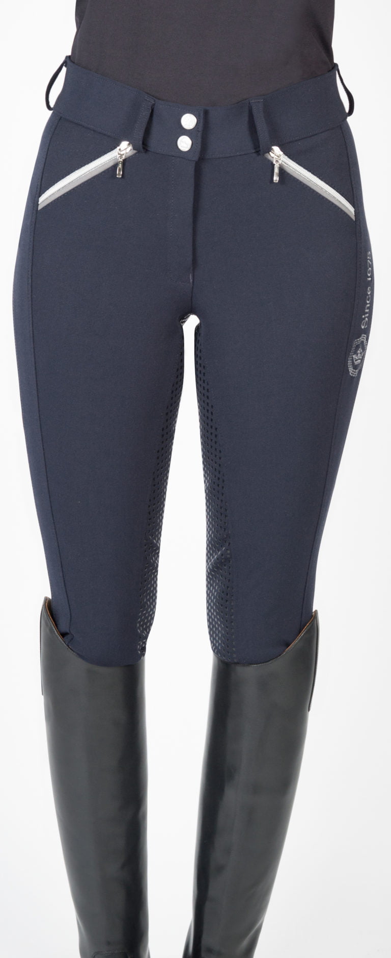 Pantalon D'Équitation PFIFF Kelsey Grip Pour Femme – Taille Élastique Large, Poches Zippées, Taille 36-48