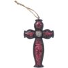Pink Tooled Cross Ornament 2 Pink Tooled Cross Ornament