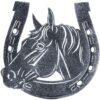 Black/Silver Horse/Horseshoe