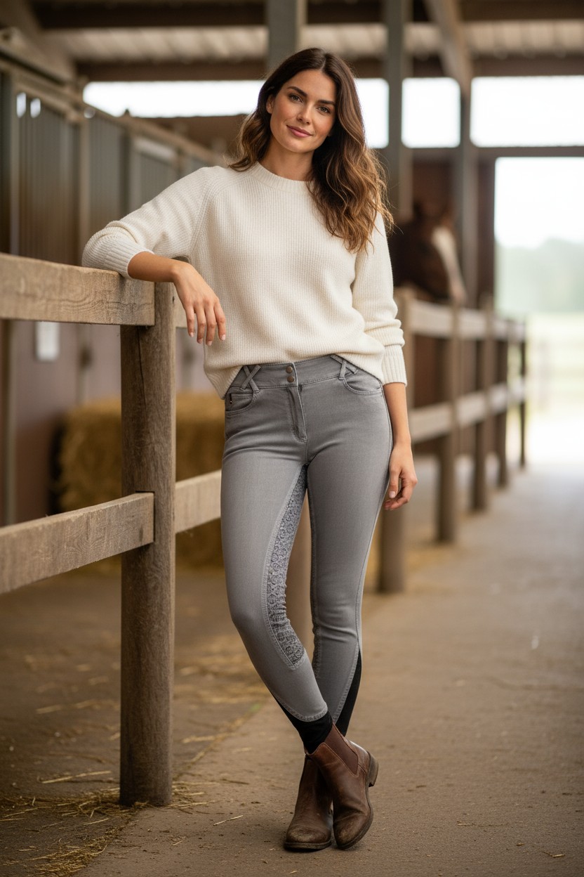Ritzy EQ Comfort Denim Breeches 4 Ritzy EQ Comfort Denim Breeches - Image 2