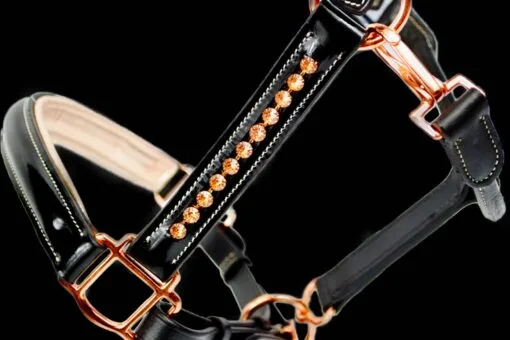 Ritzy Ariana Patent Leather Rose Gold Halter 25 Ritzy Ariana Patent Leather Rose Gold Halter - Image 9