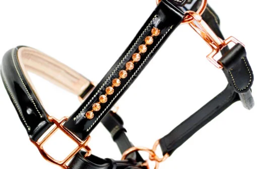 Ritzy Ariana Patent Leather Rose Gold Halter 26 Ritzy Ariana Patent Leather Rose Gold Halter - Image 10