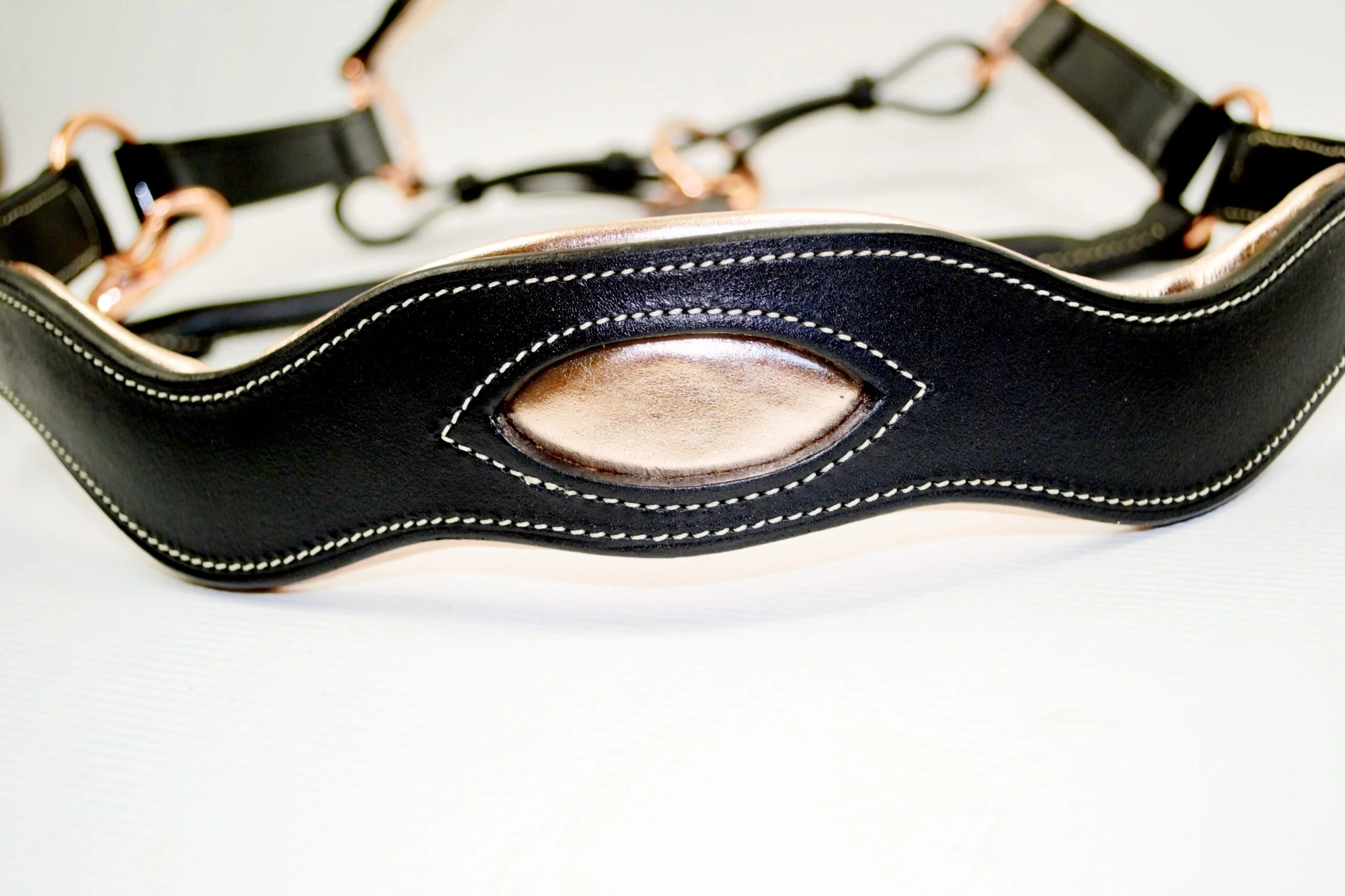 Ritzy Ariana Patent Leather Rose Gold Halter 15 Ritzy Ariana Patent Leather Rose Gold Halter - Image 13
