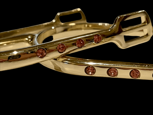 Ritzy EQ Crystal Spur 1" 17 Ritzy EQ Crystal Spurs Rose Gold 2