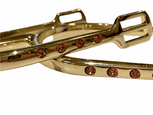 Ritzy EQ Crystal Spur 1" 18 Ritzy EQ Crystal Spurs Rose Gold 3