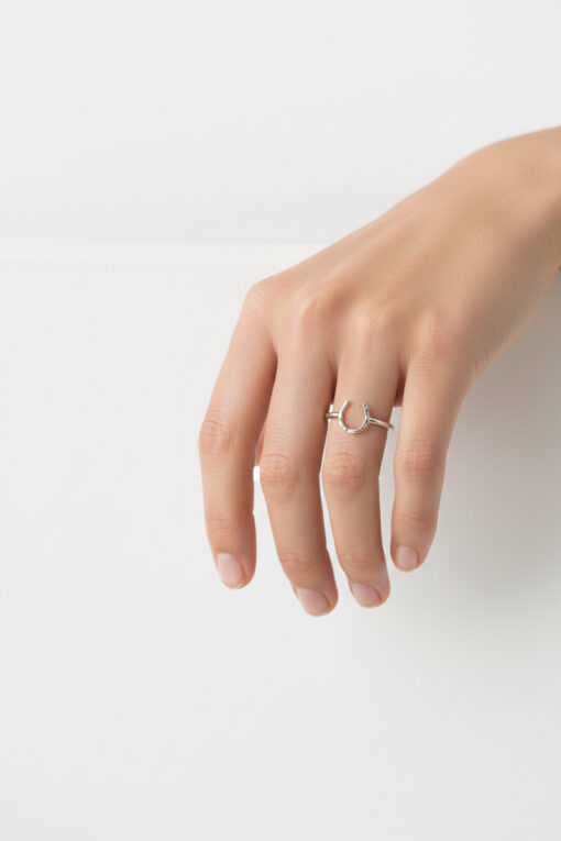 Ritzy EQ Good Luck Horseshoe Ring
